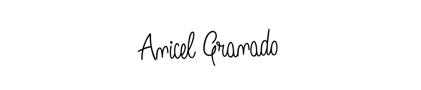 This is the best signature style for the Anicel Granado name. Also you like these signature font (Angelique-Rose-font-FFP). Mix name signature. Anicel Granado signature style 5 images and pictures png