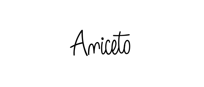 Angelique-Rose-font-FFP is a professional signature style that is perfect for those who want to add a touch of class to their signature. It is also a great choice for those who want to make their signature more unique. Get Aniceto name to fancy signature for free. Aniceto signature style 5 images and pictures png