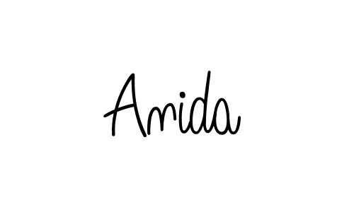 Design your own signature with our free online signature maker. With this signature software, you can create a handwritten (Angelique-Rose-font-FFP) signature for name Anida. Anida signature style 5 images and pictures png