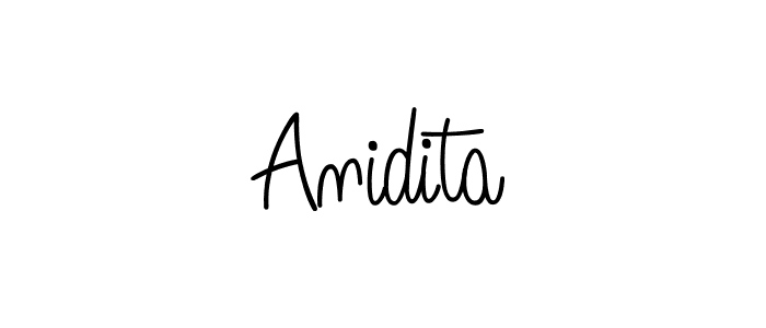 Make a beautiful signature design for name Anidita. Use this online signature maker to create a handwritten signature for free. Anidita signature style 5 images and pictures png