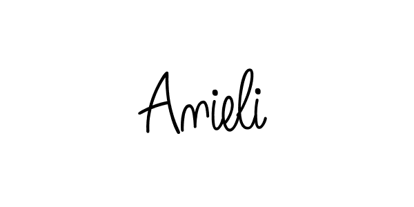 Anieli stylish signature style. Best Handwritten Sign (Angelique-Rose-font-FFP) for my name. Handwritten Signature Collection Ideas for my name Anieli. Anieli signature style 5 images and pictures png