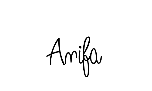 Anifa stylish signature style. Best Handwritten Sign (Angelique-Rose-font-FFP) for my name. Handwritten Signature Collection Ideas for my name Anifa. Anifa signature style 5 images and pictures png