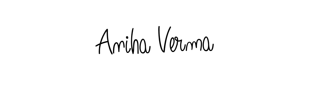 Also You can easily find your signature by using the search form. We will create Aniha Verma name handwritten signature images for you free of cost using Angelique-Rose-font-FFP sign style. Aniha Verma signature style 5 images and pictures png