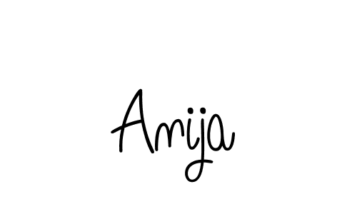 How to make Anija name signature. Use Angelique-Rose-font-FFP style for creating short signs online. This is the latest handwritten sign. Anija signature style 5 images and pictures png
