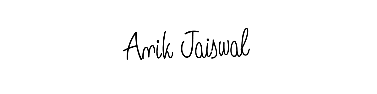 Here are the top 10 professional signature styles for the name Anik Jaiswal. These are the best autograph styles you can use for your name. Anik Jaiswal signature style 5 images and pictures png