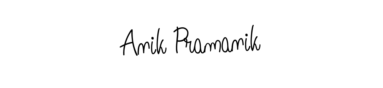 if you are searching for the best signature style for your name Anik Pramanik. so please give up your signature search. here we have designed multiple signature styles  using Angelique-Rose-font-FFP. Anik Pramanik signature style 5 images and pictures png