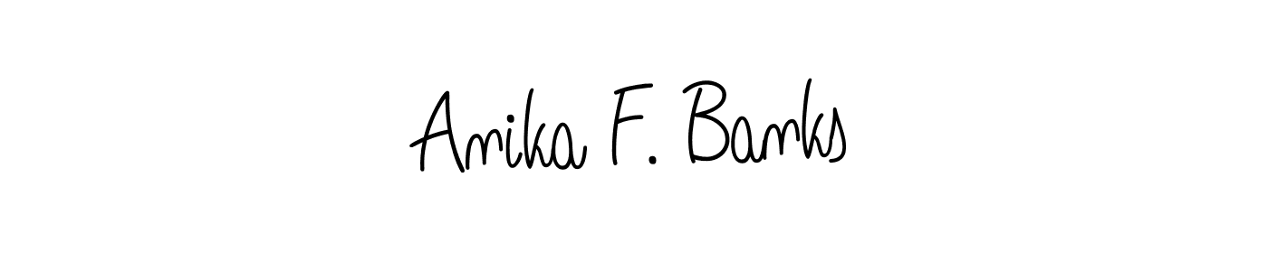 Make a beautiful signature design for name Anika F. Banks. Use this online signature maker to create a handwritten signature for free. Anika F. Banks signature style 5 images and pictures png