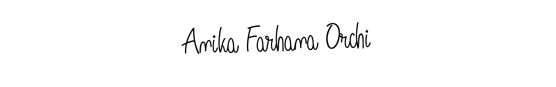 Here are the top 10 professional signature styles for the name Anika Farhana Orchi. These are the best autograph styles you can use for your name. Anika Farhana Orchi signature style 5 images and pictures png