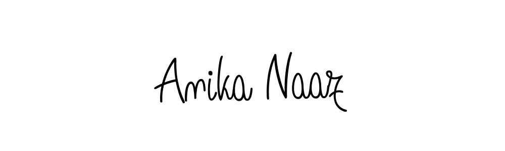 The best way (Angelique-Rose-font-FFP) to make a short signature is to pick only two or three words in your name. The name Anika Naaz include a total of six letters. For converting this name. Anika Naaz signature style 5 images and pictures png