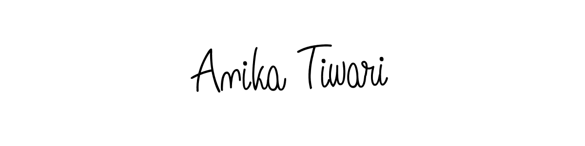 Use a signature maker to create a handwritten signature online. With this signature software, you can design (Angelique-Rose-font-FFP) your own signature for name Anika Tiwari. Anika Tiwari signature style 5 images and pictures png