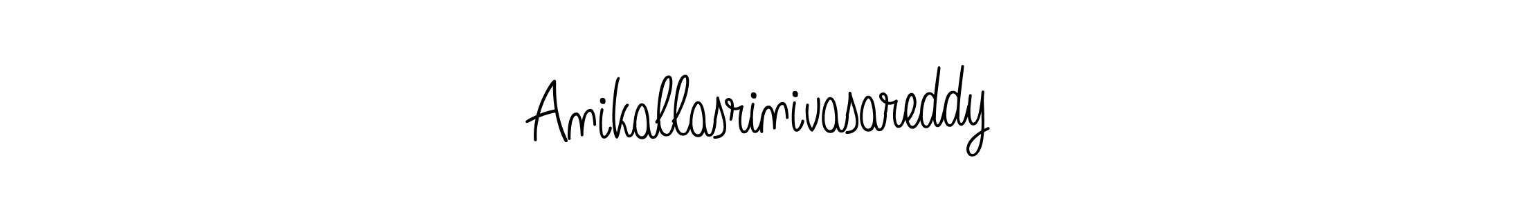 Make a beautiful signature design for name Anikallasrinivasareddy. With this signature (Angelique-Rose-font-FFP) style, you can create a handwritten signature for free. Anikallasrinivasareddy signature style 5 images and pictures png