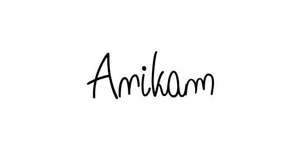 Design your own signature with our free online signature maker. With this signature software, you can create a handwritten (Angelique-Rose-font-FFP) signature for name Anikam. Anikam signature style 5 images and pictures png