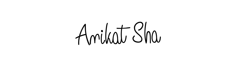 Make a beautiful signature design for name Anikat Sha. With this signature (Angelique-Rose-font-FFP) style, you can create a handwritten signature for free. Anikat Sha signature style 5 images and pictures png