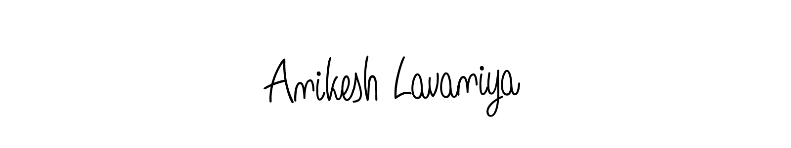 Create a beautiful signature design for name Anikesh Lavaniya. With this signature (Angelique-Rose-font-FFP) fonts, you can make a handwritten signature for free. Anikesh Lavaniya signature style 5 images and pictures png