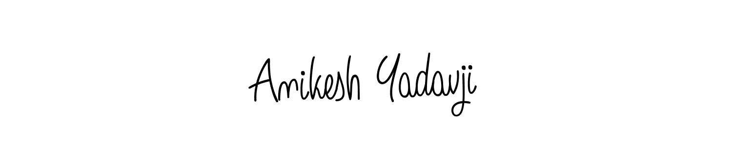 Check out images of Autograph of Anikesh Yadavji name. Actor Anikesh Yadavji Signature Style. Angelique-Rose-font-FFP is a professional sign style online. Anikesh Yadavji signature style 5 images and pictures png