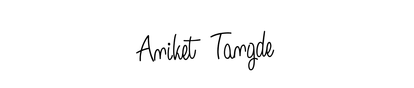 Once you've used our free online signature maker to create your best signature Angelique-Rose-font-FFP style, it's time to enjoy all of the benefits that Aniket  Tangde name signing documents. Aniket  Tangde signature style 5 images and pictures png