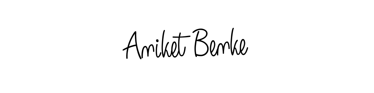 This is the best signature style for the Aniket Benke name. Also you like these signature font (Angelique-Rose-font-FFP). Mix name signature. Aniket Benke signature style 5 images and pictures png