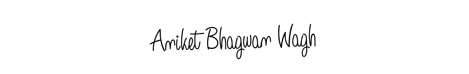 Also we have Aniket Bhagwan Wagh name is the best signature style. Create professional handwritten signature collection using Angelique-Rose-font-FFP autograph style. Aniket Bhagwan Wagh signature style 5 images and pictures png