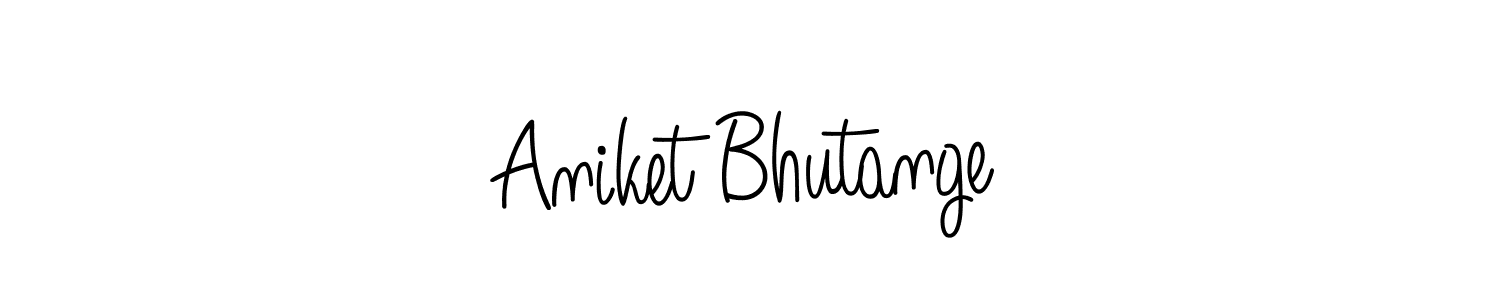 Design your own signature with our free online signature maker. With this signature software, you can create a handwritten (Angelique-Rose-font-FFP) signature for name Aniket Bhutange. Aniket Bhutange signature style 5 images and pictures png