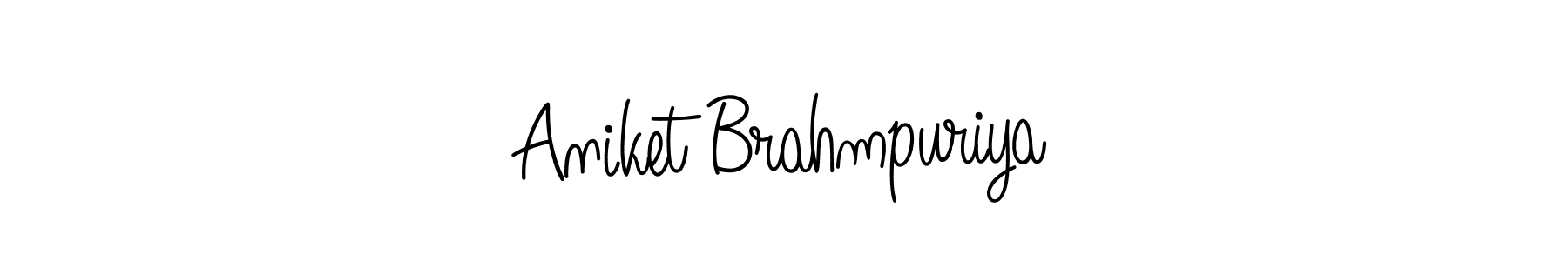 Make a short Aniket Brahmpuriya signature style. Manage your documents anywhere anytime using Angelique-Rose-font-FFP. Create and add eSignatures, submit forms, share and send files easily. Aniket Brahmpuriya signature style 5 images and pictures png