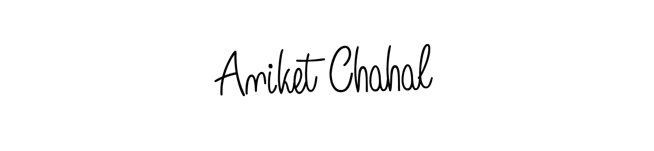 How to make Aniket Chahal signature? Angelique-Rose-font-FFP is a professional autograph style. Create handwritten signature for Aniket Chahal name. Aniket Chahal signature style 5 images and pictures png