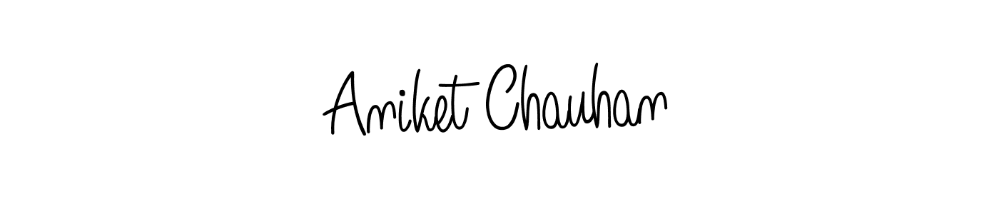 Also we have Aniket Chauhan name is the best signature style. Create professional handwritten signature collection using Angelique-Rose-font-FFP autograph style. Aniket Chauhan signature style 5 images and pictures png