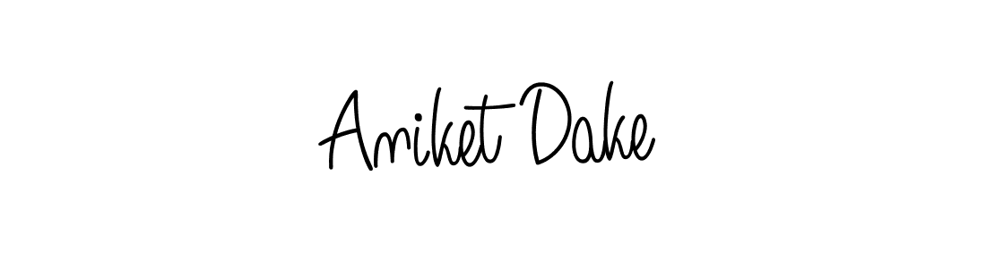 Create a beautiful signature design for name Aniket Dake. With this signature (Angelique-Rose-font-FFP) fonts, you can make a handwritten signature for free. Aniket Dake signature style 5 images and pictures png