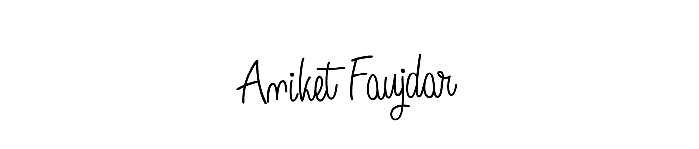 How to Draw Aniket Faujdar signature style? Angelique-Rose-font-FFP is a latest design signature styles for name Aniket Faujdar. Aniket Faujdar signature style 5 images and pictures png