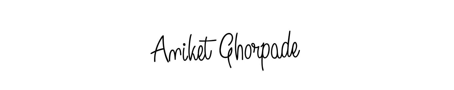 Also we have Aniket Ghorpade name is the best signature style. Create professional handwritten signature collection using Angelique-Rose-font-FFP autograph style. Aniket Ghorpade signature style 5 images and pictures png