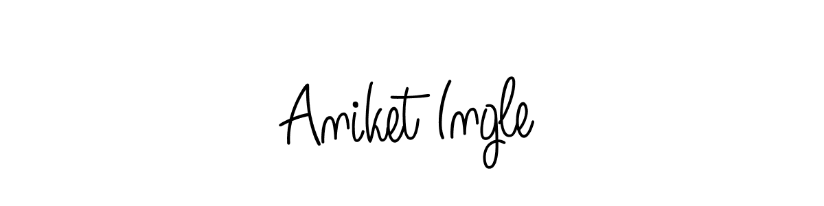 Create a beautiful signature design for name Aniket Ingle. With this signature (Angelique-Rose-font-FFP) fonts, you can make a handwritten signature for free. Aniket Ingle signature style 5 images and pictures png