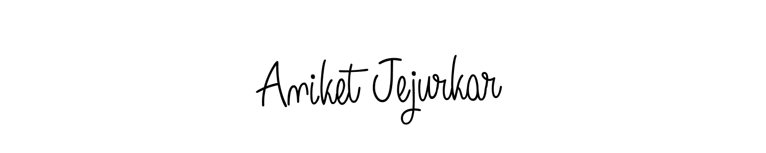 The best way (Angelique-Rose-font-FFP) to make a short signature is to pick only two or three words in your name. The name Aniket Jejurkar include a total of six letters. For converting this name. Aniket Jejurkar signature style 5 images and pictures png