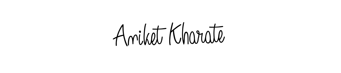 Create a beautiful signature design for name Aniket Kharate. With this signature (Angelique-Rose-font-FFP) fonts, you can make a handwritten signature for free. Aniket Kharate signature style 5 images and pictures png