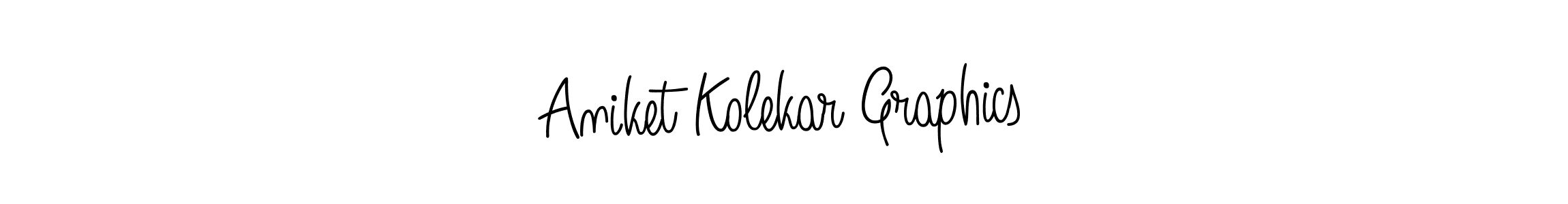Make a beautiful signature design for name Aniket Kolekar Graphics. With this signature (Angelique-Rose-font-FFP) style, you can create a handwritten signature for free. Aniket Kolekar Graphics signature style 5 images and pictures png