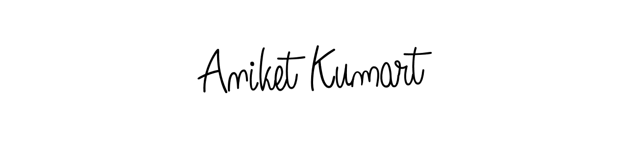 Angelique-Rose-font-FFP is a professional signature style that is perfect for those who want to add a touch of class to their signature. It is also a great choice for those who want to make their signature more unique. Get Aniket Kumart name to fancy signature for free. Aniket Kumart signature style 5 images and pictures png