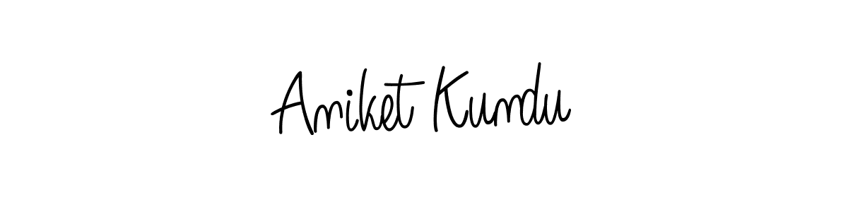Also we have Aniket Kundu name is the best signature style. Create professional handwritten signature collection using Angelique-Rose-font-FFP autograph style. Aniket Kundu signature style 5 images and pictures png