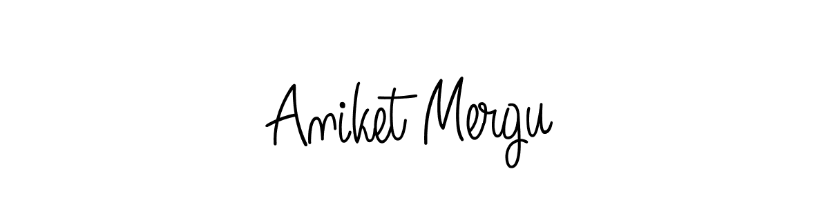 How to Draw Aniket Mergu signature style? Angelique-Rose-font-FFP is a latest design signature styles for name Aniket Mergu. Aniket Mergu signature style 5 images and pictures png