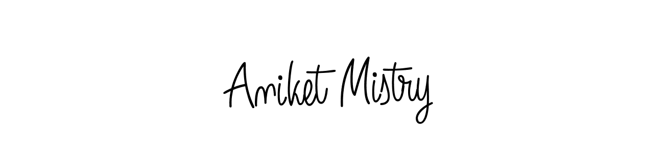 Make a beautiful signature design for name Aniket Mistry. With this signature (Angelique-Rose-font-FFP) style, you can create a handwritten signature for free. Aniket Mistry signature style 5 images and pictures png