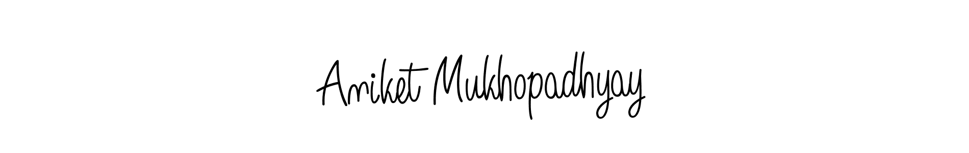 Design your own signature with our free online signature maker. With this signature software, you can create a handwritten (Angelique-Rose-font-FFP) signature for name Aniket Mukhopadhyay. Aniket Mukhopadhyay signature style 5 images and pictures png