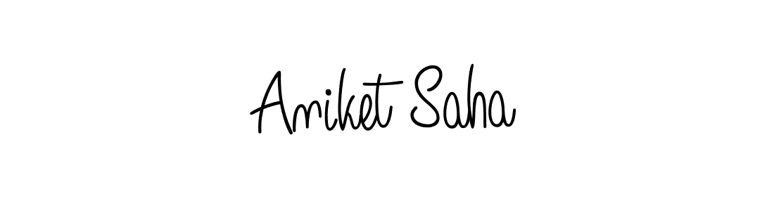 Also we have Aniket Saha name is the best signature style. Create professional handwritten signature collection using Angelique-Rose-font-FFP autograph style. Aniket Saha signature style 5 images and pictures png