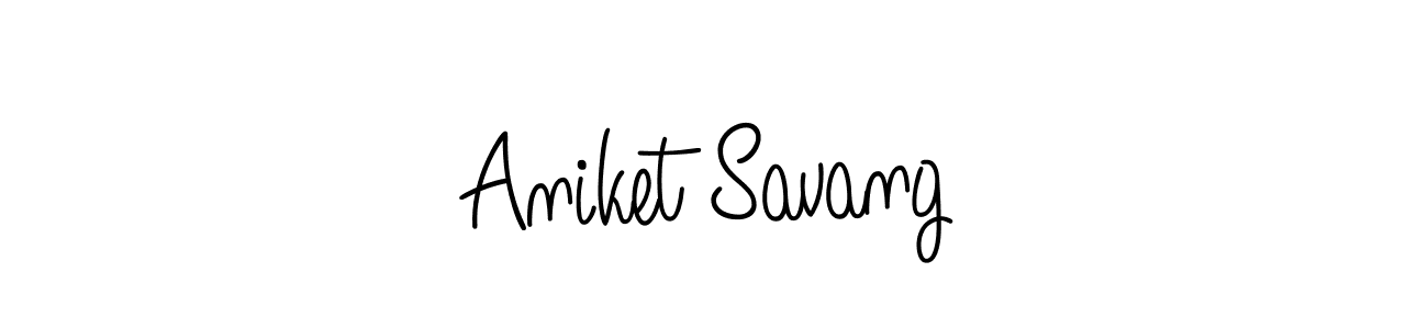 if you are searching for the best signature style for your name Aniket Savang. so please give up your signature search. here we have designed multiple signature styles  using Angelique-Rose-font-FFP. Aniket Savang signature style 5 images and pictures png