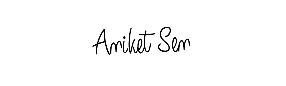 This is the best signature style for the Aniket Sen name. Also you like these signature font (Angelique-Rose-font-FFP). Mix name signature. Aniket Sen signature style 5 images and pictures png