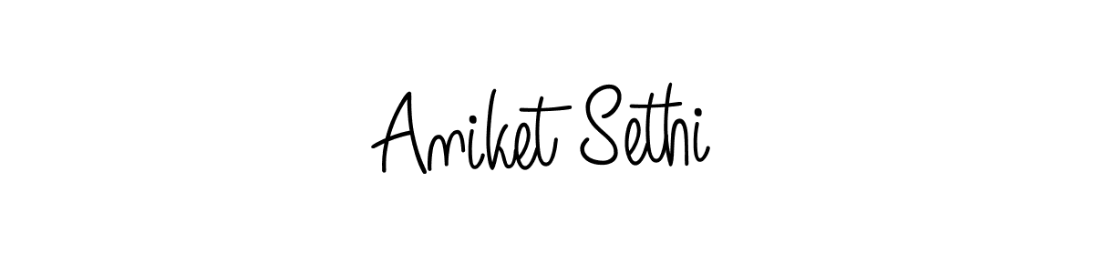 How to make Aniket Sethi signature? Angelique-Rose-font-FFP is a professional autograph style. Create handwritten signature for Aniket Sethi name. Aniket Sethi signature style 5 images and pictures png