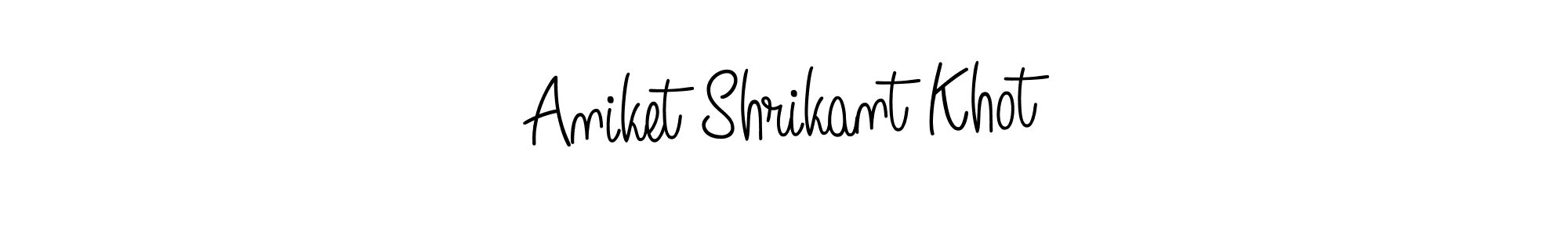 Also You can easily find your signature by using the search form. We will create Aniket Shrikant Khot name handwritten signature images for you free of cost using Angelique-Rose-font-FFP sign style. Aniket Shrikant Khot signature style 5 images and pictures png