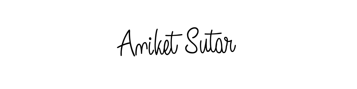 It looks lik you need a new signature style for name Aniket Sutar. Design unique handwritten (Angelique-Rose-font-FFP) signature with our free signature maker in just a few clicks. Aniket Sutar signature style 5 images and pictures png