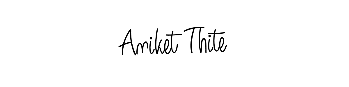 Here are the top 10 professional signature styles for the name Aniket Thite. These are the best autograph styles you can use for your name. Aniket Thite signature style 5 images and pictures png