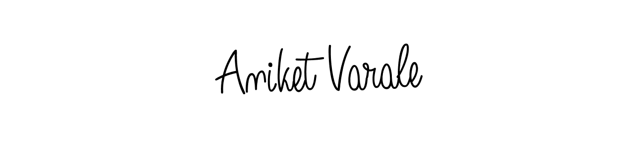 How to make Aniket Varale signature? Angelique-Rose-font-FFP is a professional autograph style. Create handwritten signature for Aniket Varale name. Aniket Varale signature style 5 images and pictures png