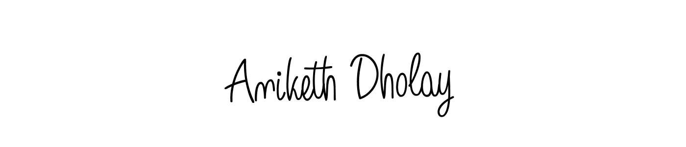 Angelique-Rose-font-FFP is a professional signature style that is perfect for those who want to add a touch of class to their signature. It is also a great choice for those who want to make their signature more unique. Get Aniketh Dholay name to fancy signature for free. Aniketh Dholay signature style 5 images and pictures png