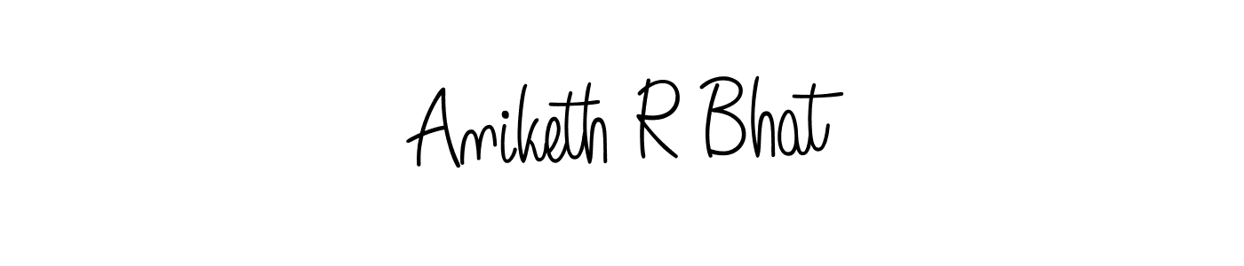 Design your own signature with our free online signature maker. With this signature software, you can create a handwritten (Angelique-Rose-font-FFP) signature for name Aniketh R Bhat. Aniketh R Bhat signature style 5 images and pictures png