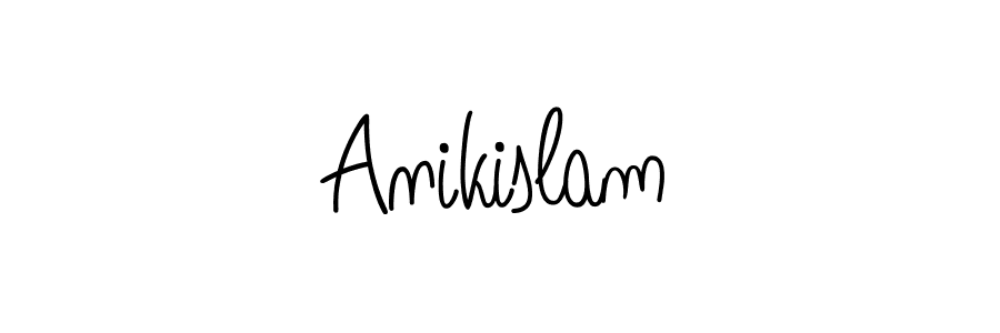 How to make Anikislam signature? Angelique-Rose-font-FFP is a professional autograph style. Create handwritten signature for Anikislam name. Anikislam signature style 5 images and pictures png