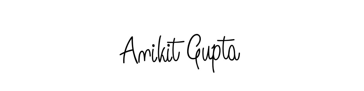 Make a beautiful signature design for name Anikit Gupta. With this signature (Angelique-Rose-font-FFP) style, you can create a handwritten signature for free. Anikit Gupta signature style 5 images and pictures png